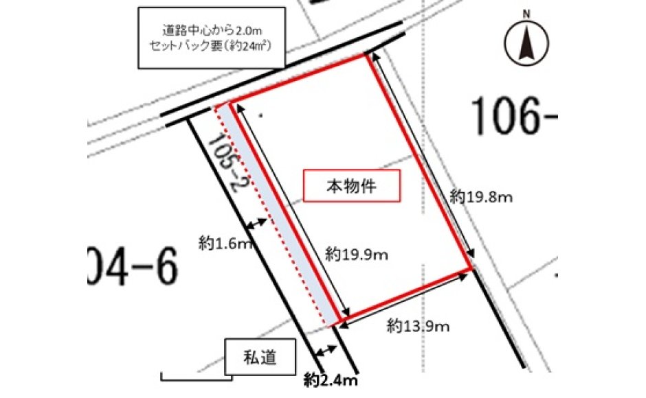 岡山市北区一宮　約70坪の土地（コンパクトな車なら好条件！）
