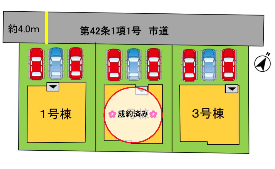 一宮Ⅱ期　新築建売３棟　～快適な4LDK～