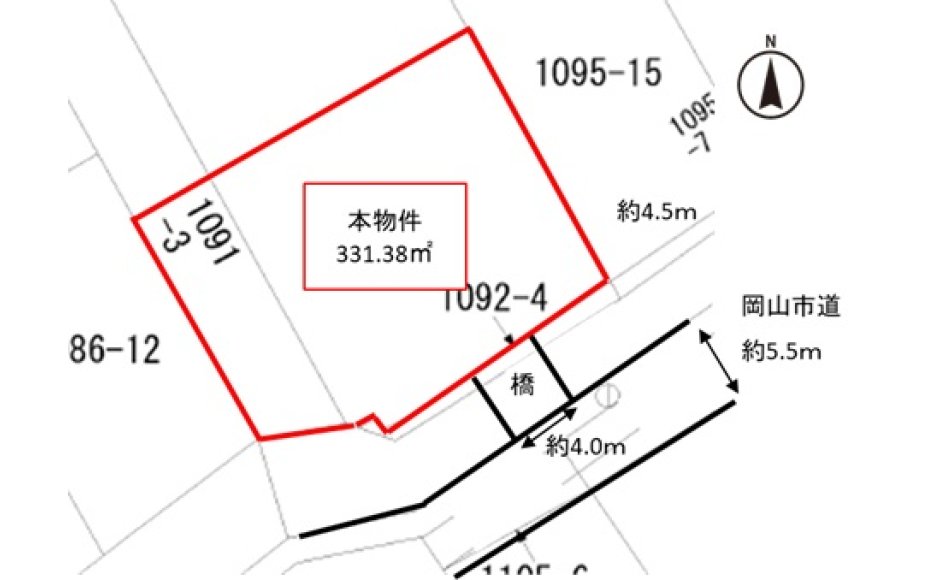 岡山市南区大福　１００坪の広々した土地