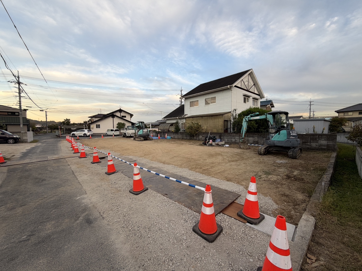 岡山市北区一宮 造成後の様子